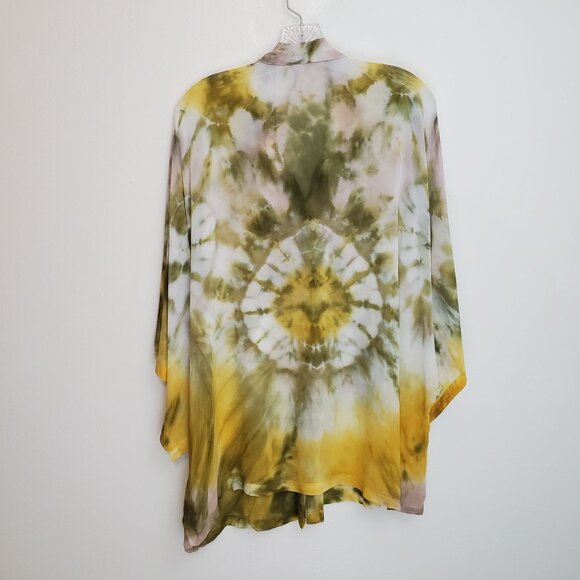 Young, Fabulous & Broke oversized short sleeve tie dyed blouse - Picture 10 of 11
